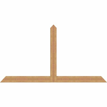 Ekena Millwork Portland Timber Gable Bracket, Western Red Cedar, 96"W x 52"H x 3 1/2"D x 5 1/2"F, 13/12 Pitch GBW096X52X0406POR00SWR
